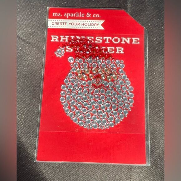 🎄❤️🎄 NEW Create Your Holiday Rhinestone Christmas Santa Sticker by  Ms Sparkl… - Picture 3 of 4